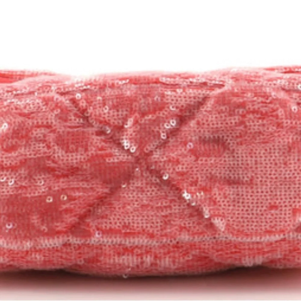 Chanel 19 bag sequins, medium, coral FULL Set from 2021 C RARE
